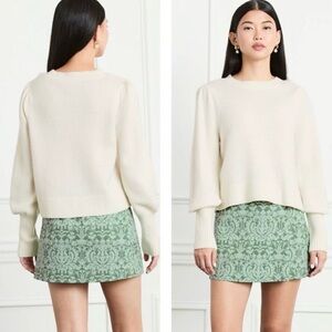 Hill House Cream Crew Neck Sweater 100% Wool